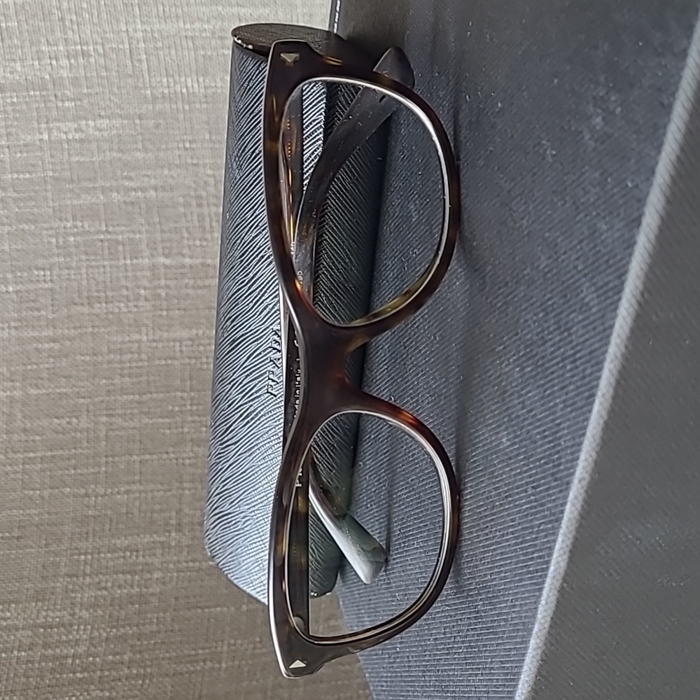 Prada eyeglasses with hardshell case